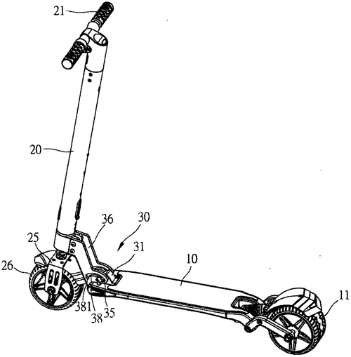 滑板车结构的制作方法