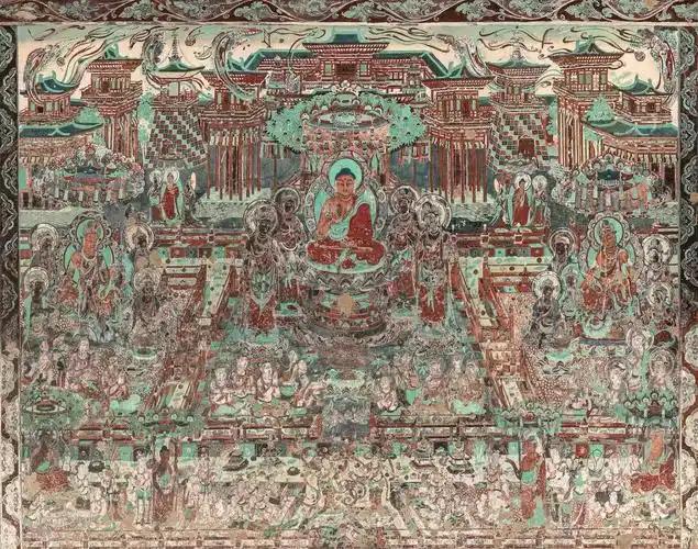 文博日历丨敦煌莫高窟里,藏着中国最早的"只此青绿"