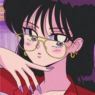 蒸汽波复古头像女 高清好看的旧漫蒸汽波风格头像女_女生动漫头像