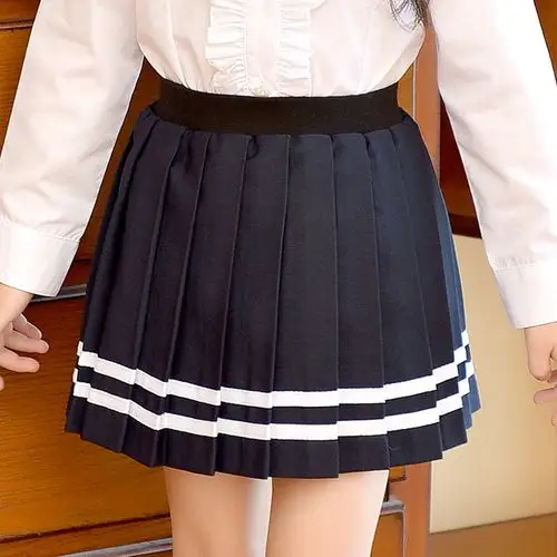 春秋季短裙夏装裙子女童装英伦学院风半身裙小学生校服百褶裙优惠券