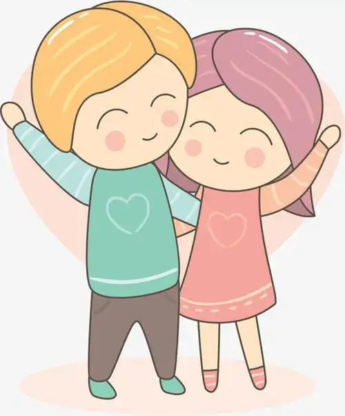 情人节拥抱的情侣