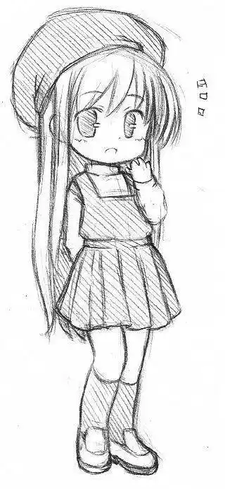 画卡通漫画手绘头像线稿700_700简笔画卡通人物q版人物简笔画步骤教程