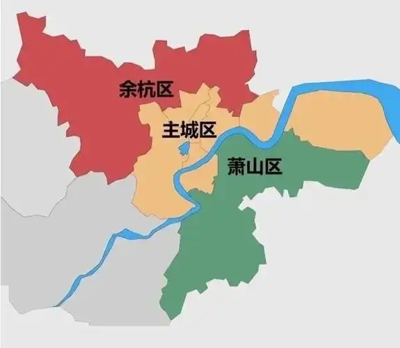 杭州八大区域划分图 杭州各个区分布图_杭州市主城区划分图浙报观察丨