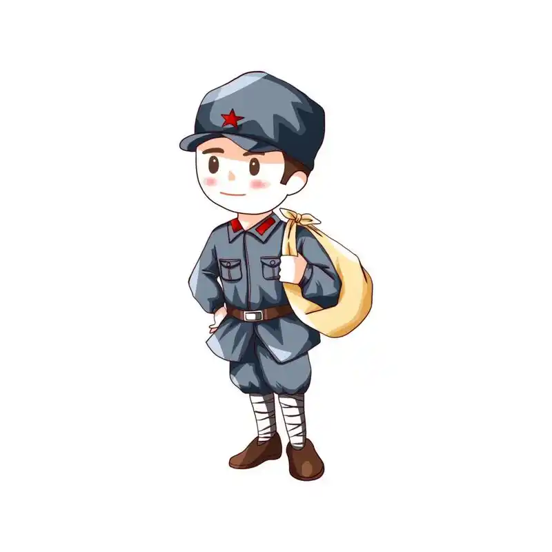 免抠元素|卡通军人兵哥哥人物形象 最美的兵哥哥人物卡通形象分享