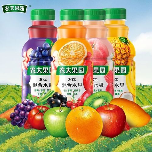 农夫山泉农夫果园混合果蔬汁桃子凤梨苹果菠萝芒果橙汁整箱饮料品