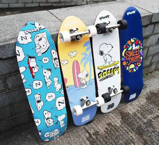 大鱼板专业板 滑板专业四轮 史努比大鱼板 初学者成人儿童刷街代步