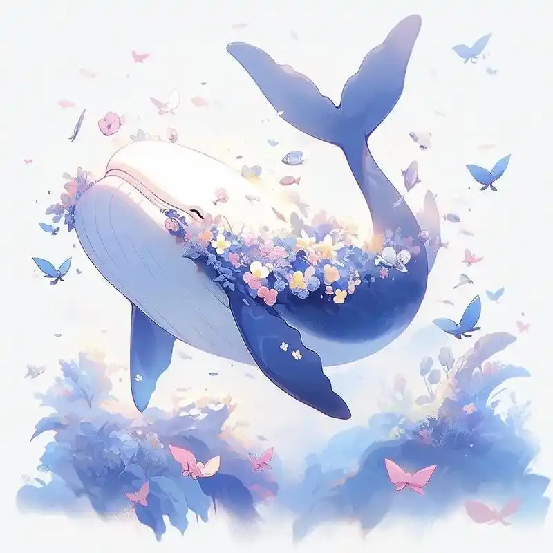 ai头像 | 可爱萌物.憨憨的蓝鲸95喜欢不? 喜欢得话点赞 - 抖音