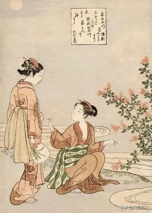 铃木春信的日本传统浮世绘