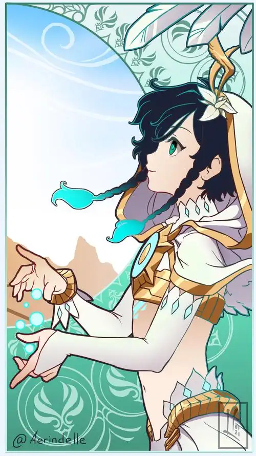 【原神】同人图系列:温迪_可爱的男孩子_高能预警_可爱的女孩子