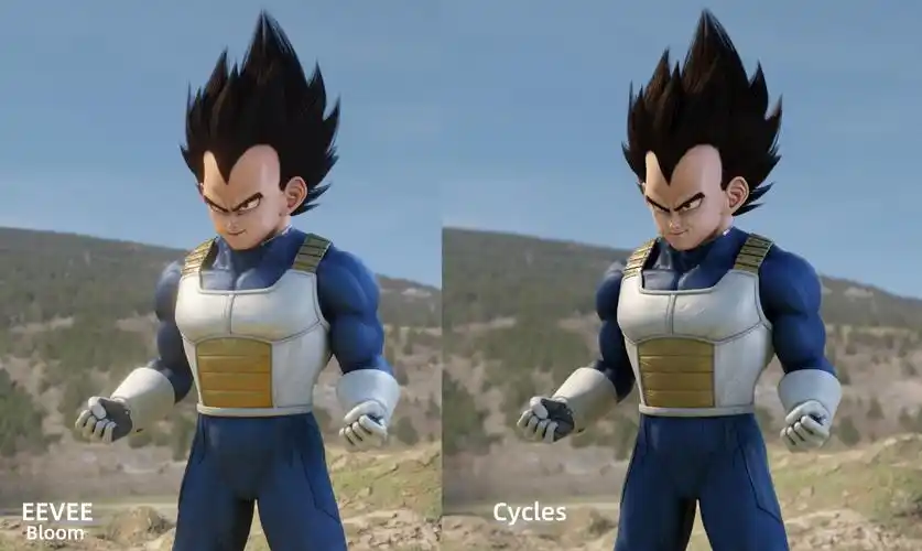 龙珠-贝吉塔全身展示_其他 - cg模型网