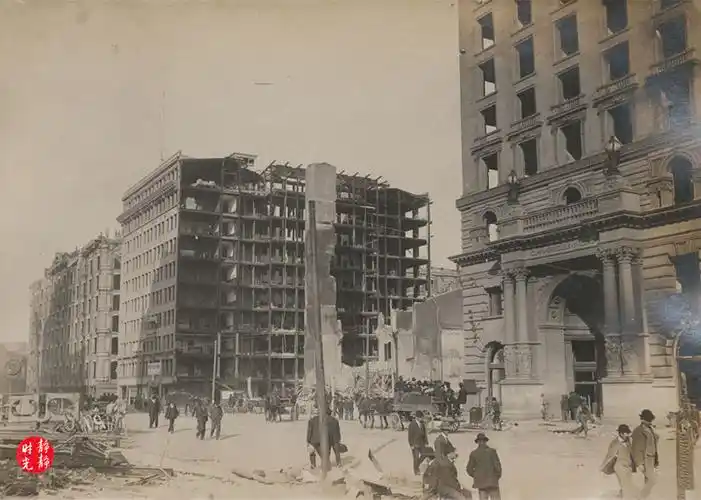 原创老照片1906年美国旧金山大地震当时清朝还捐款了白银14万两