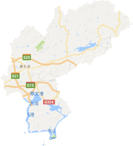 惠东县高清电子地图