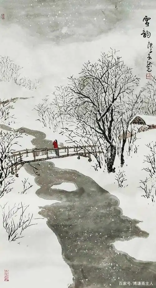 雪国——一组唯美的冬日国画雪景小品欣赏(图)
