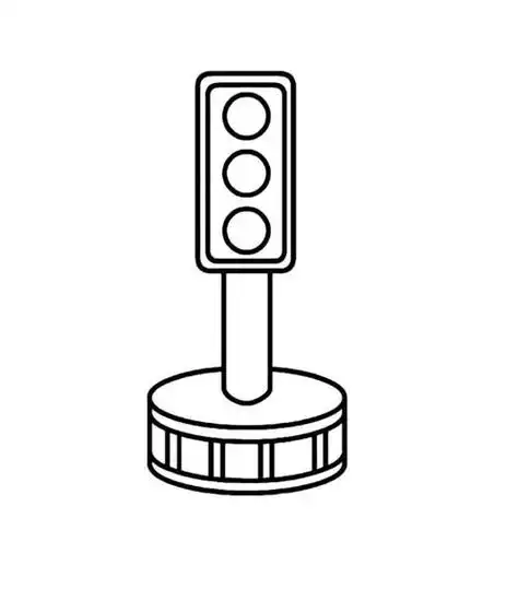 简笔画红绿灯交通安全系列简笔画过马路要看红绿灯红绿灯指示牌简笔画