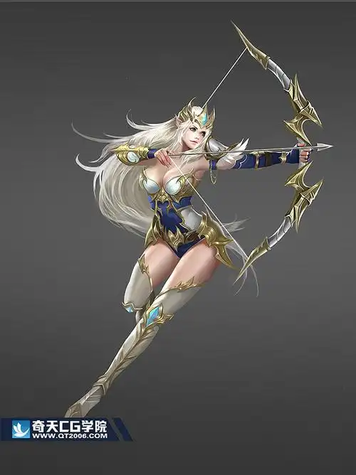 游戏角色:精灵弓箭手|插画|游戏原画|奇天cg学院 - 原创作品 - 站酷