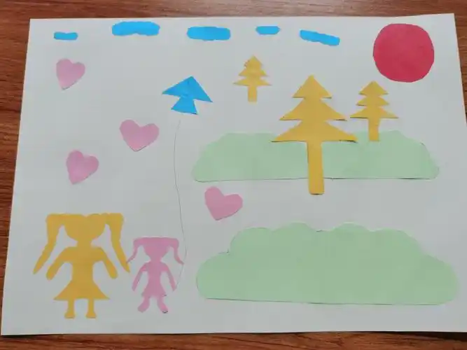 轴对称图形风景画