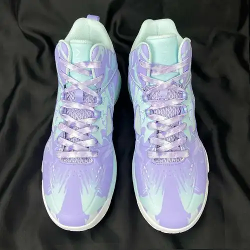 原创轻骑兵男女进击要疯6kt3蓝白鞋带紫蓝球鞋鞋带