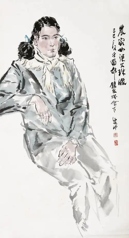 0163   袁生中  农家女