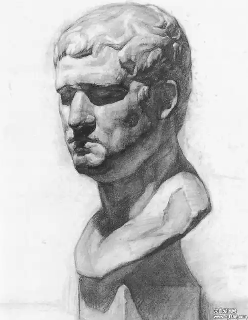 阿格里巴素描石膏像作品