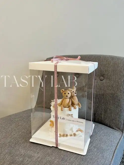 温尼伯情侣泰迪熊蛋糕02