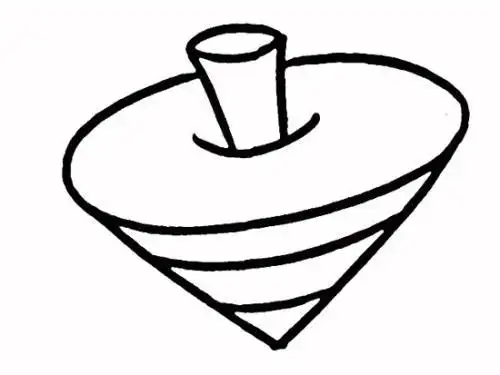 教你如何画陀螺 旋转的陀螺