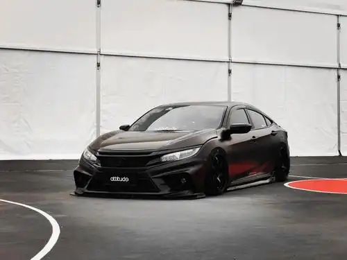 素黑姿态十代思域三年改装征程让小白蜕变资深玩家