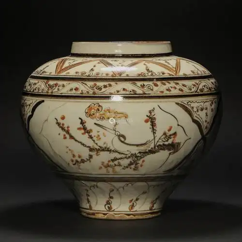 元代磁州窑大罐