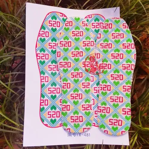 纸质小格子鞋垫图纸十字绣图样刺绣图案数格图片鞋垫