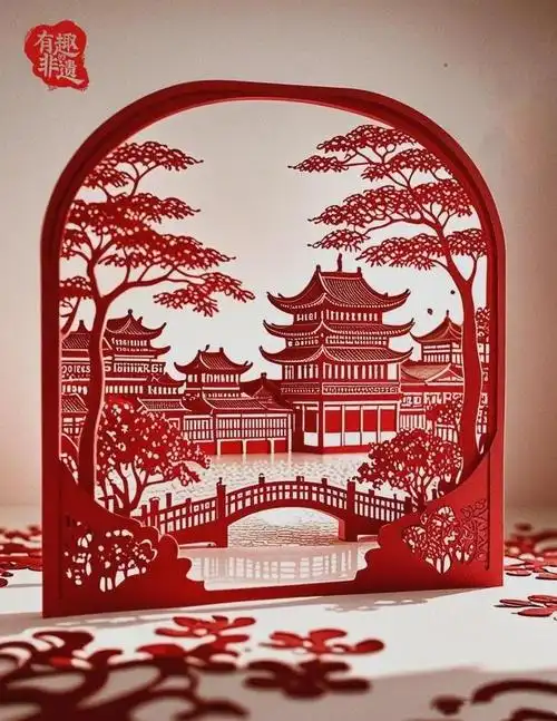 剪纸与古建筑邂逅的视觉盛宴