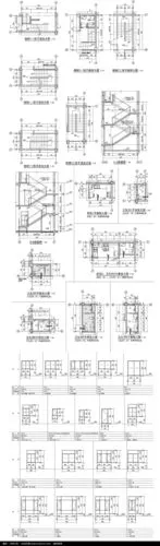 楼梯剖面施工图纸