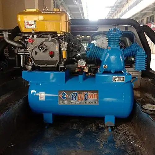 气泵柴油机空压机打气三缸四缸空气压缩机汽修流动补胎冲气泵