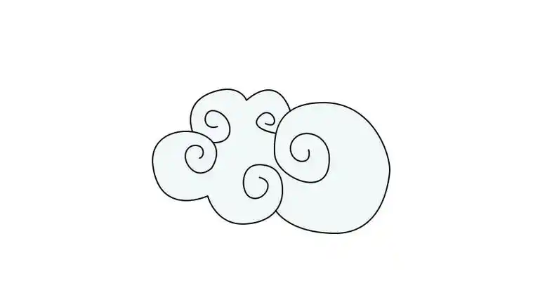 筋斗云简笔画筋斗云简笔画步骤