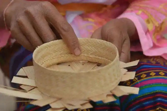 景谷民族工艺傣家竹编