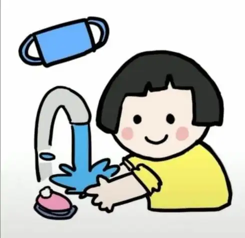 儿童洗手简笔画 儿童洗手简笔画图片