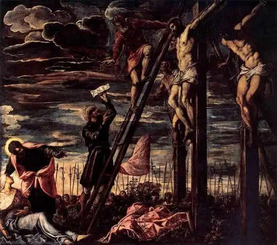 被钉十字架 的 基督 – (tintoretto (jacopo comin))