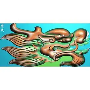 dl-081侧面龙头衣帽架木雕精雕图浮雕图jdp灰度图bmp雕刻图