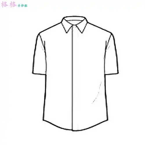 简笔画男士短袖衬衣的画法格格手抄报男士衬衫怎么画男士衬衫简笔画