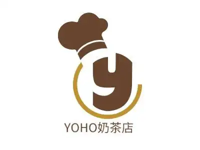 yoho奶茶店logo设计-湖北咖啡|清吧|茶馆logo设计 - 标智客
