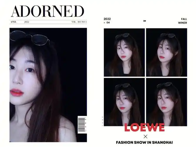 黑与白高级简约写真排版