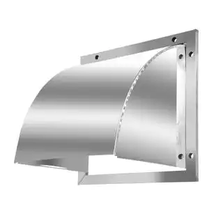 304不锈钢外墙防雨罩 防风罩排气扇出风口罩油烟机排风口方形风帽