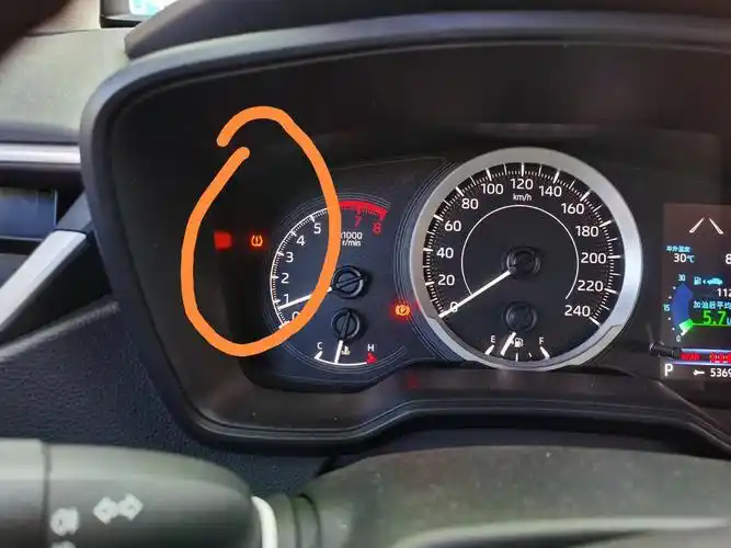 里面黄色感叹号是什么意思?刚有的_卡罗拉车友圈_懂车帝