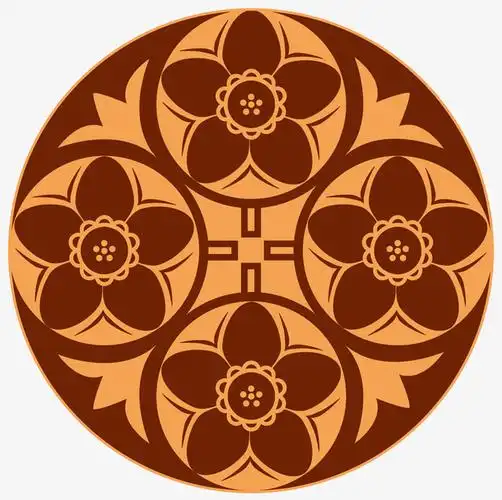 中国风古典圆形花纹