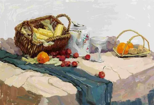 高考美术联考冲刺:色彩静物写生的方法