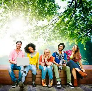 中学生友谊图片