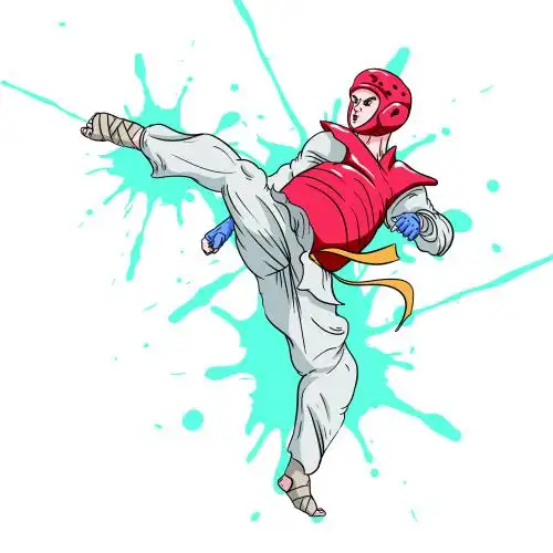 跆拳道训练 人物 跆拳道