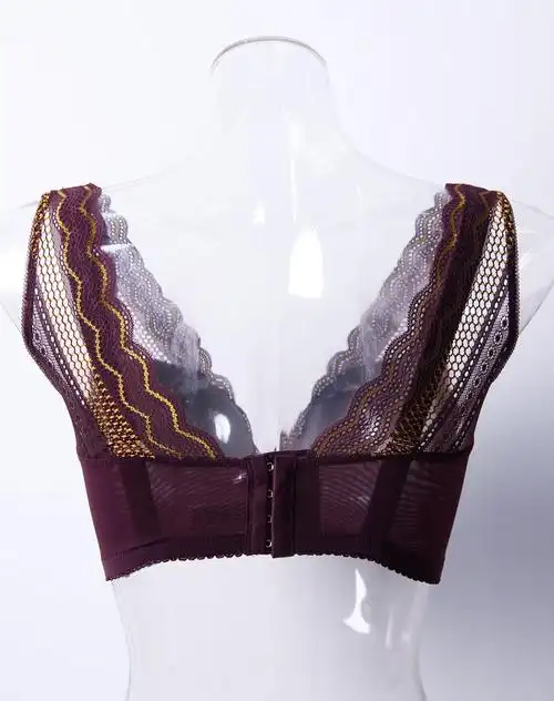 茜施尔shcer内衣专场咖啡无钢圈蕾丝性感舒适调整型7/8杯文胸a1049w22