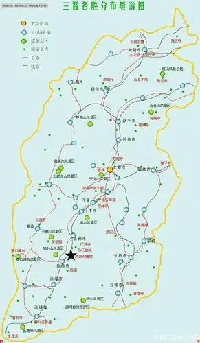 山西旅游地图