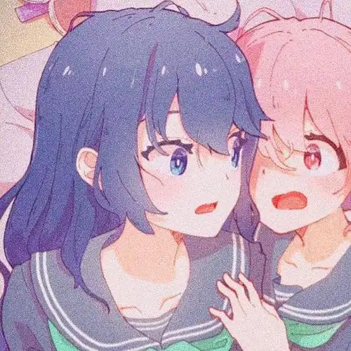 2020新版二次元微信闺蜜头像两人各一张