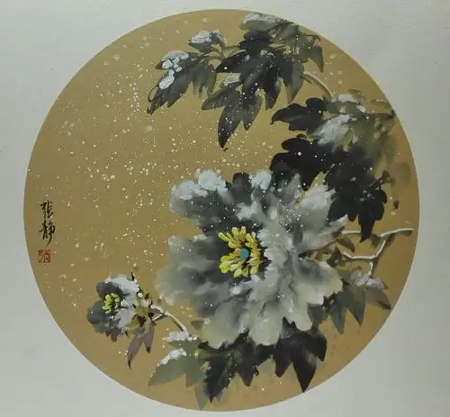 张静牡丹小品习作