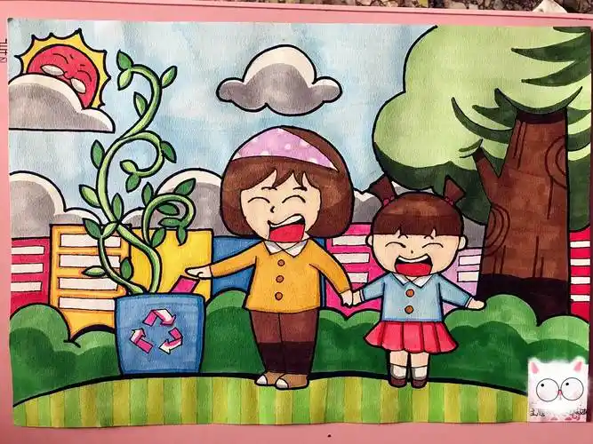 保护环境儿童画保护环境简笔画保护环境简笔画